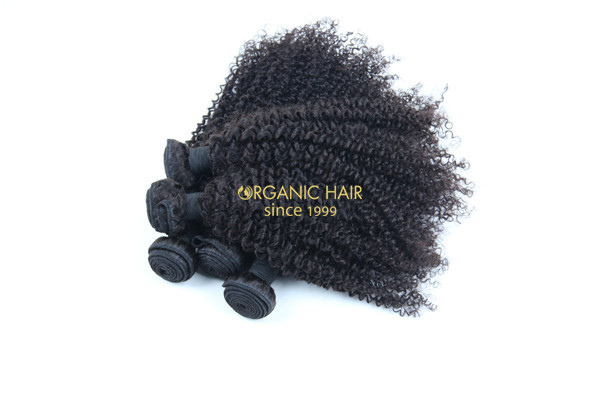 Cheap afro kinky curly human hair extensions